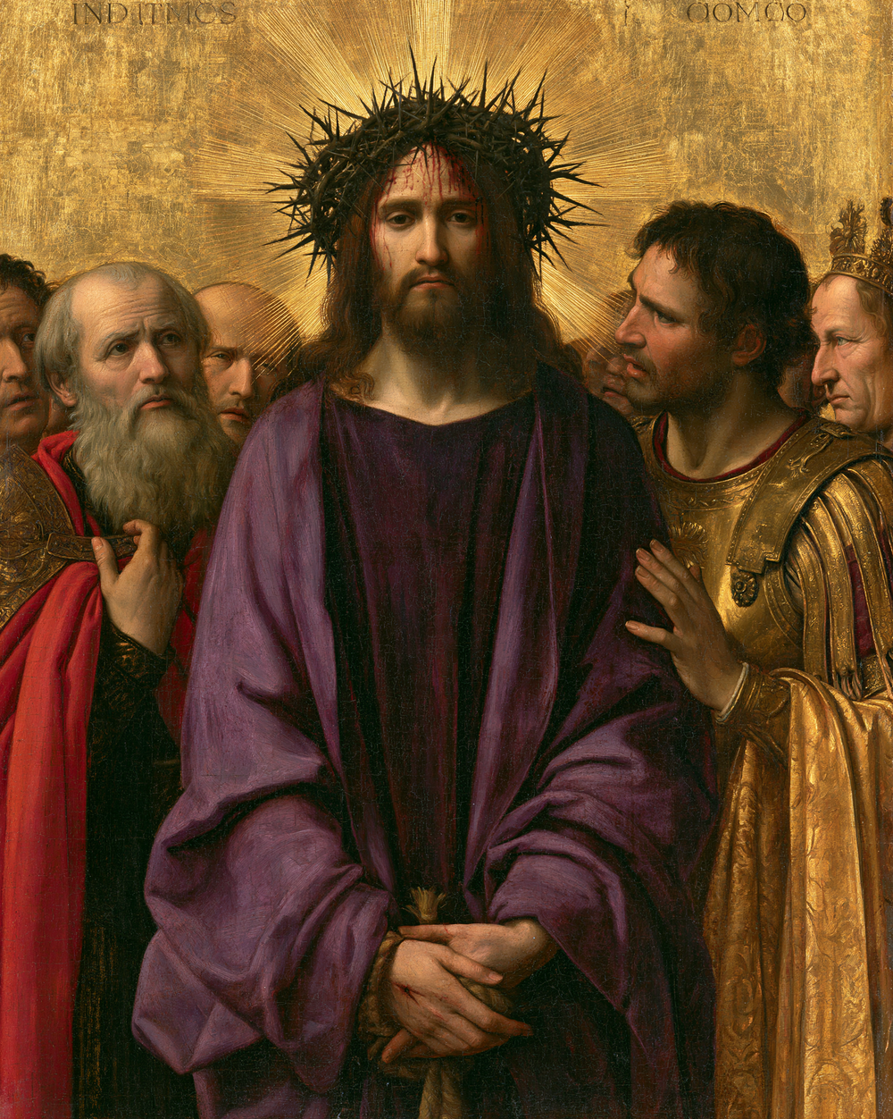 Ecce Homo - Heilig golden · Porträt n° 19 - Christliche Kunst