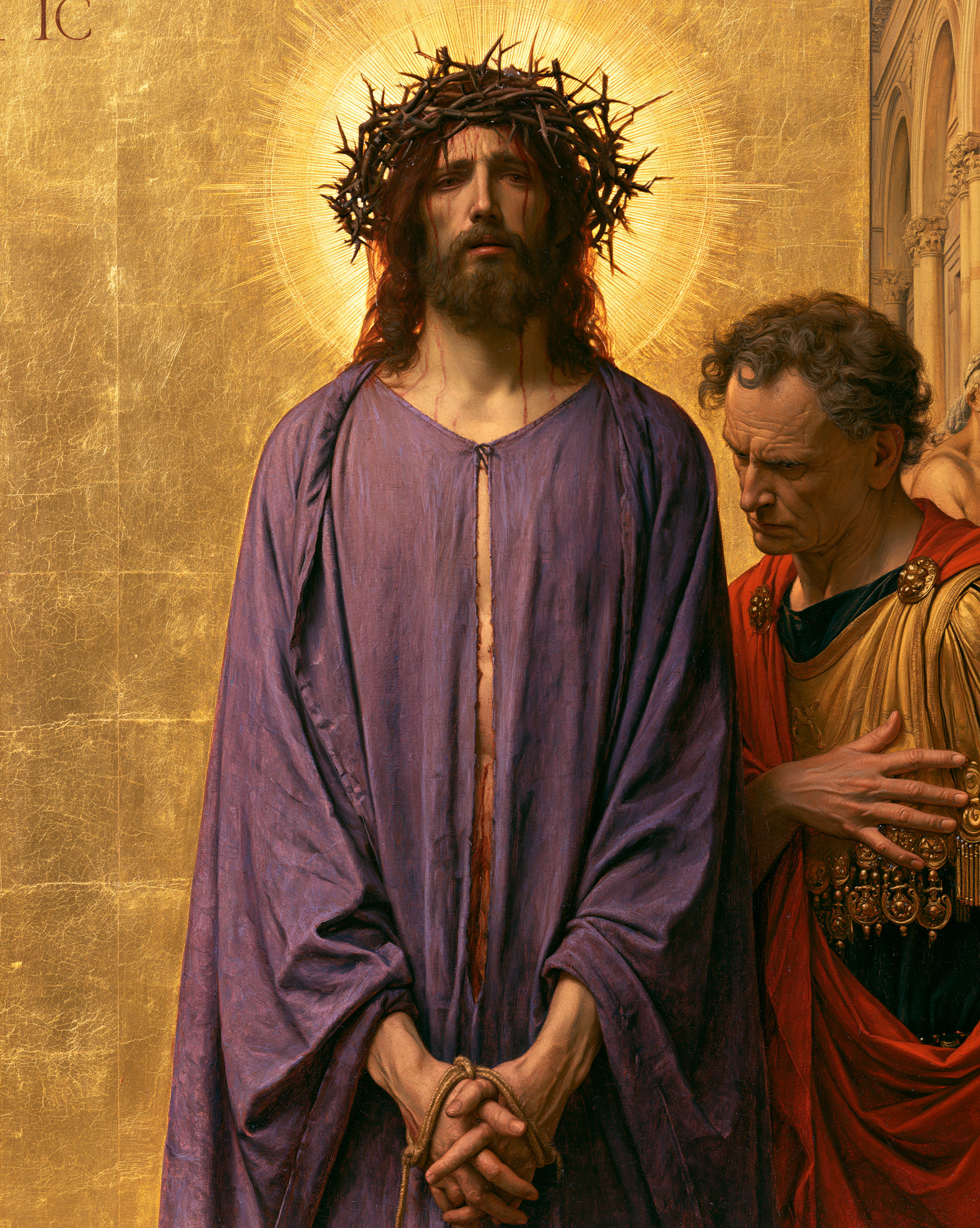 Ecce Homo - Sacred golden · Portrait n° 20 — aperçu de la finition sélectionnée