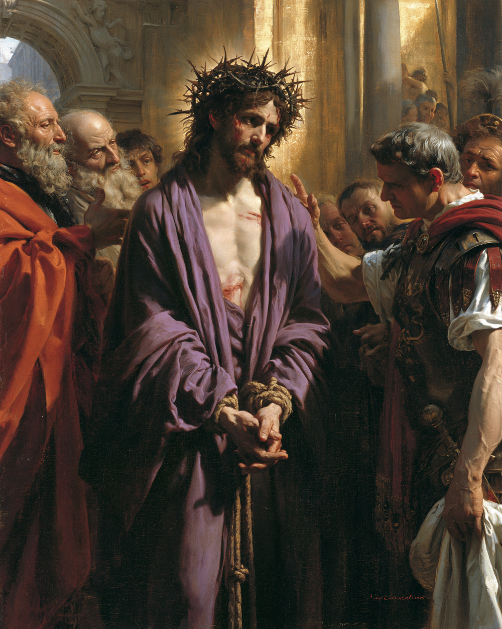 Ecce Homo - Heilig golden · Porträt n° 21 - Christliche Kunst