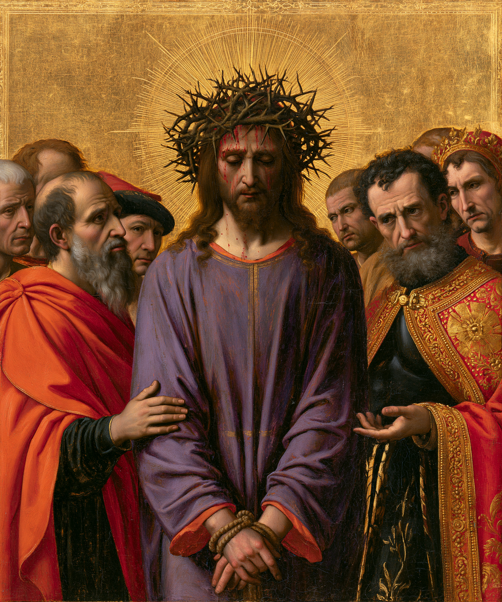 Ecce Homo - Heilig golden · Porträt n° 23 - Christliche Kunst