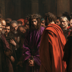 Ecce Homo — The Captive Before the Vermilion Cloak