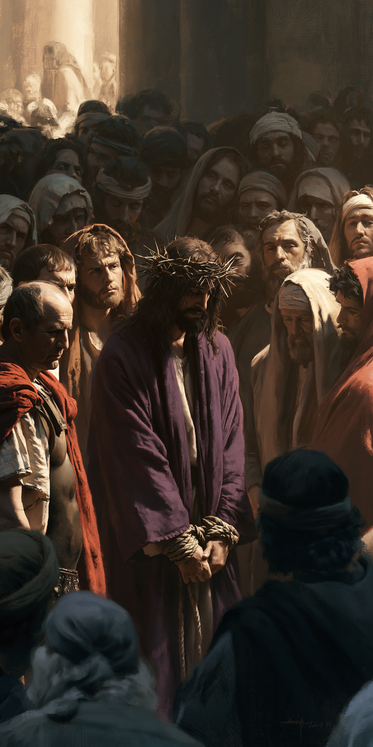Ecce Homo — The Lowered Crown in the Tide of Faces