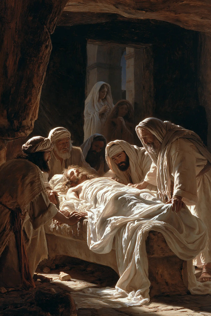The Entombment of Jesus Christ — The White Fall Upon the Stone