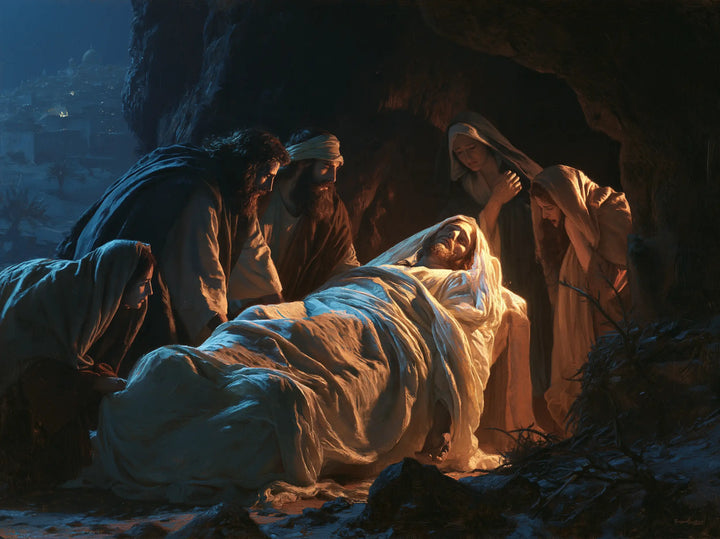 The Entombment of Jesus Christ - Midnight-blue Chiaroscuro · Landscape n° 7