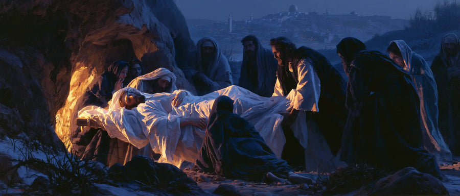 The Entombment of Jesus Christ - Midnight-blue Chiaroscuro · Landscape n° 16