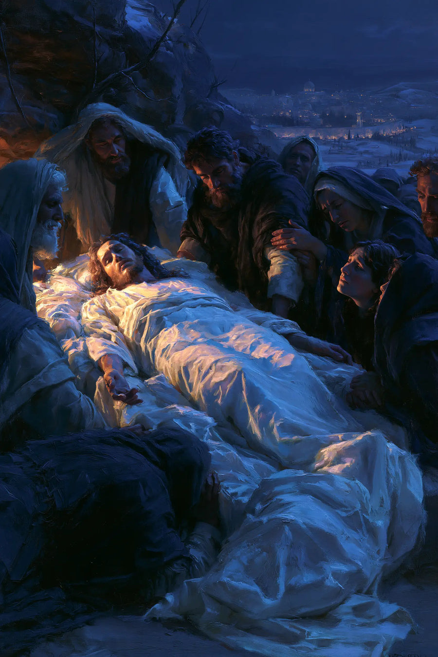 The Entombment of Jesus Christ - Midnight-blue Chiaroscuro · Portrait n° 10