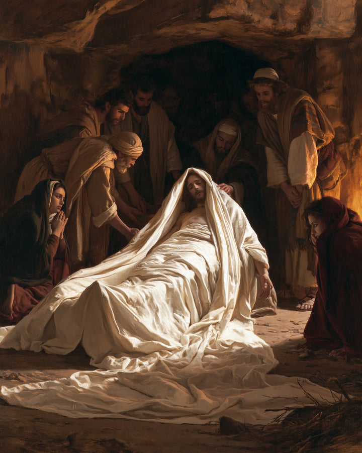 The Entombment of Jesus Christ — The Face Beneath the Shroud’s Shelter