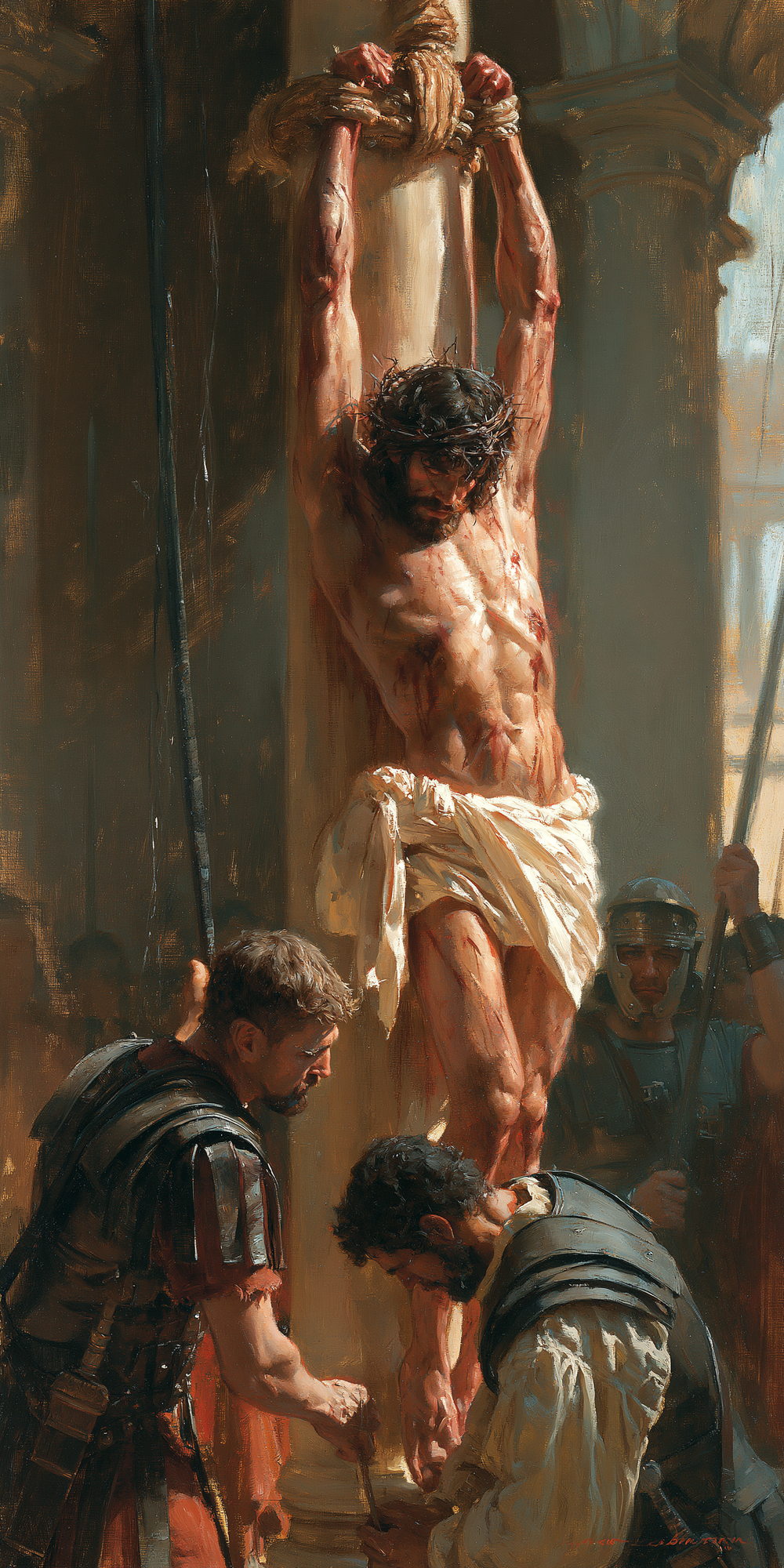 Die Geißelung Christi - Impressionist · Porträt n° 3 - Christliche Kunst