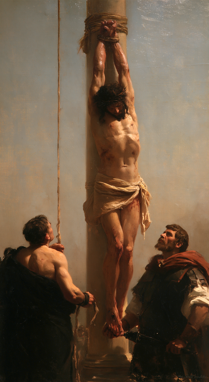 The Flagellation of Christ — Alone Against the Pale Sky