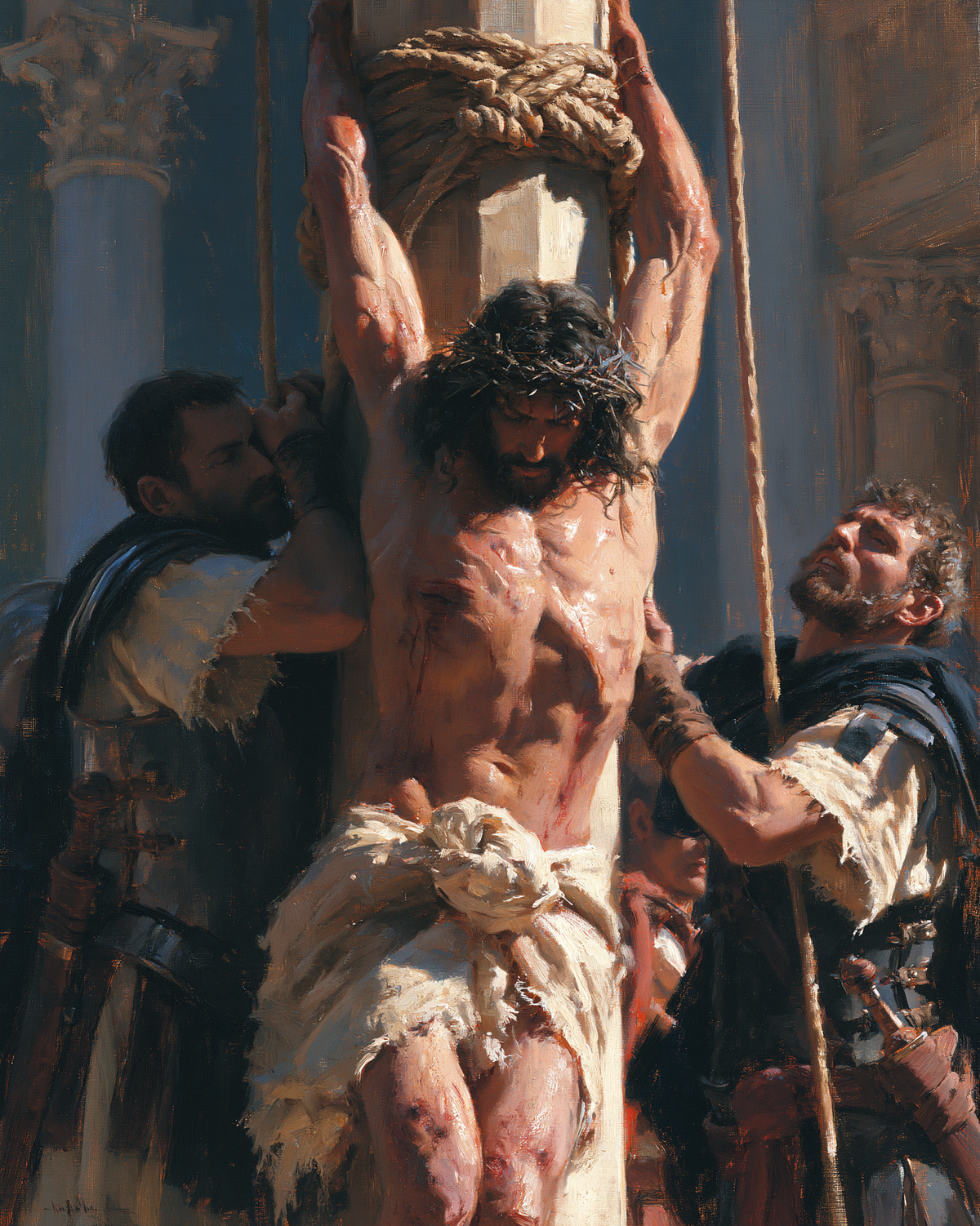 Die Geißelung Christi - Impressionist · Porträt n° 13 - Christliche Kunst