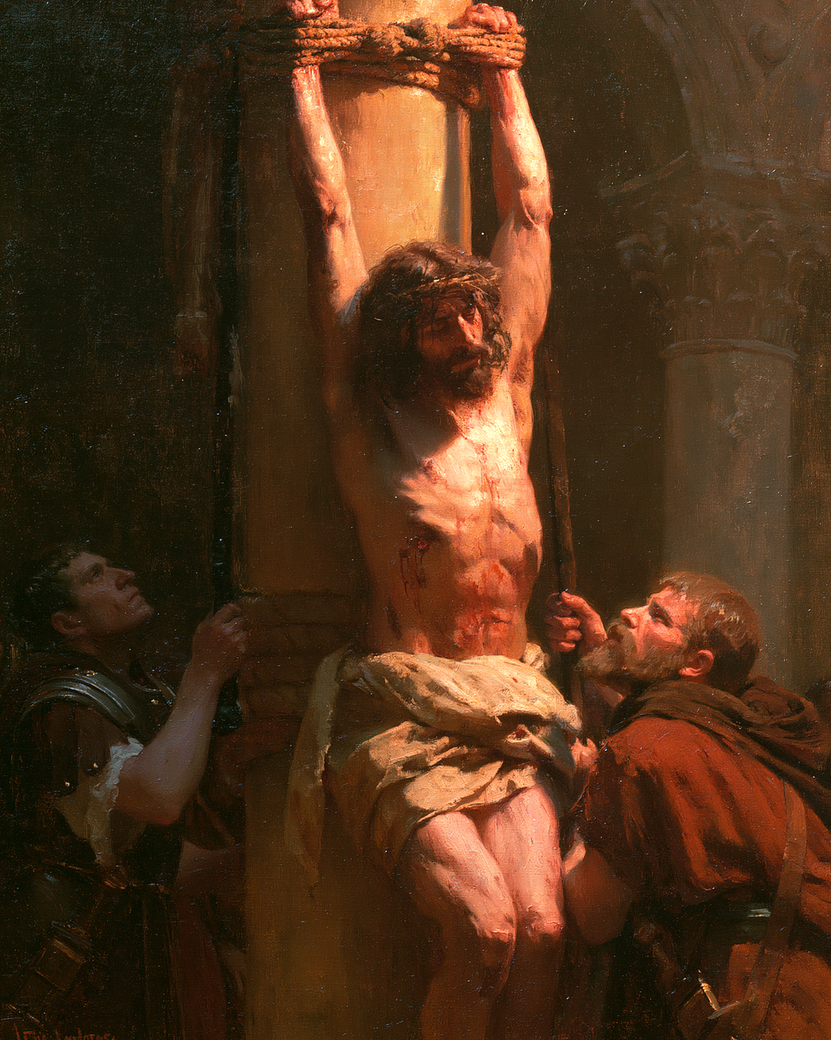 Die Geißelung Christi - Impressionist · Porträt n° 14 - Christliche Kunst