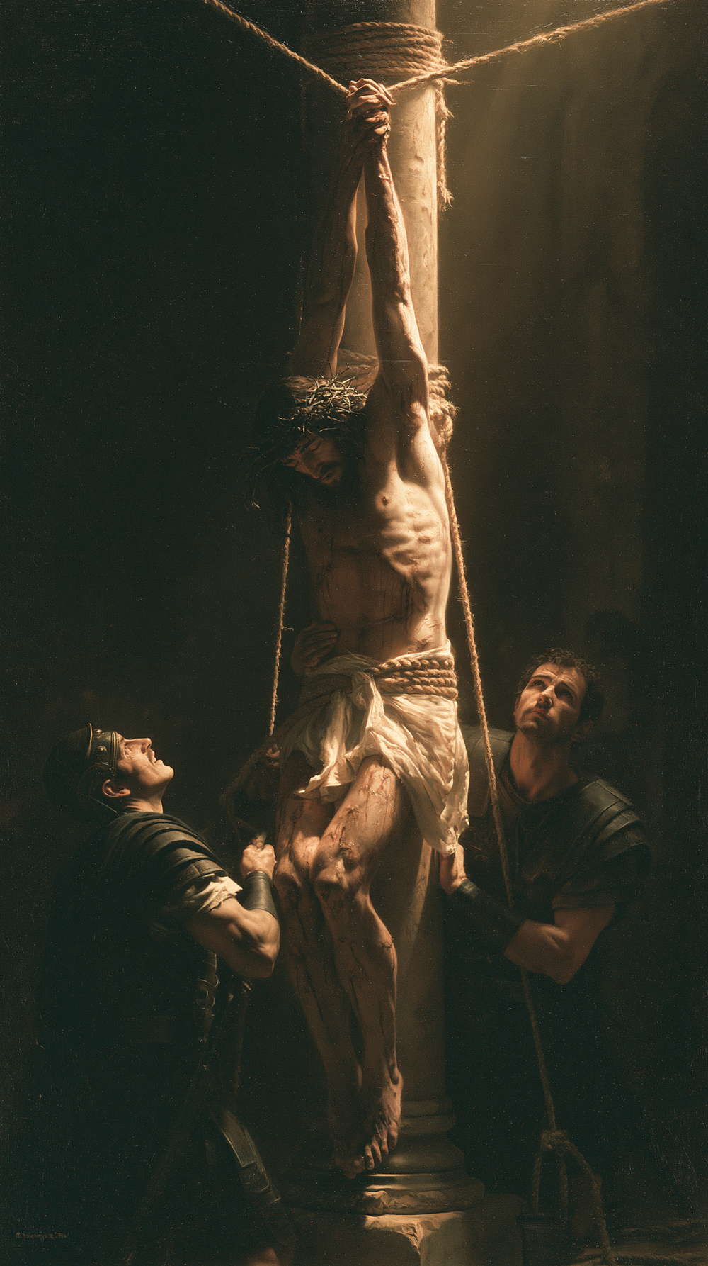 Die Geißelung Christi - Göttliches Licht · Porträt n° 5 - Christliche Kunst