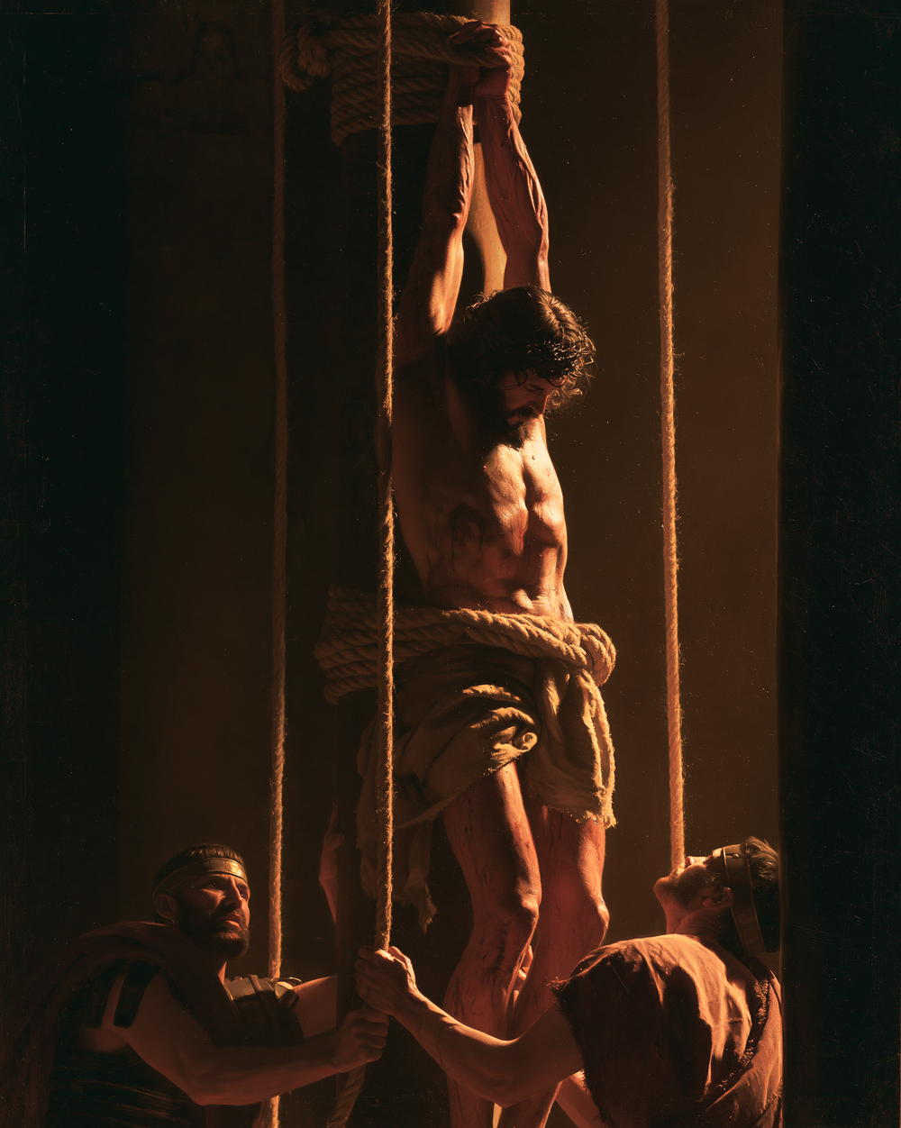 Die Geißelung Christi - Göttliches Licht · Porträt n° 14 - Christliche Kunst