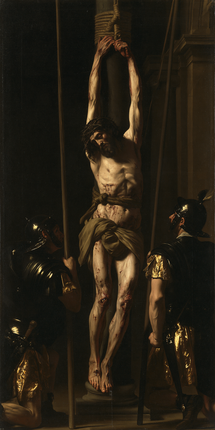 Die Geißelung Christi - Schwarz und Gold · Porträt n° 3