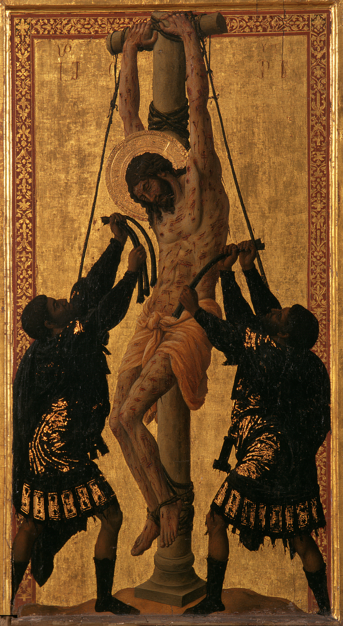 Die Geißelung Christi - Schwarz und Gold · Porträt n° 4