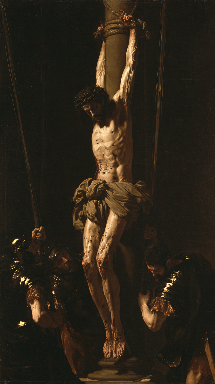 Die Geißelung Christi - Schwarz und Gold · Porträt n° 5