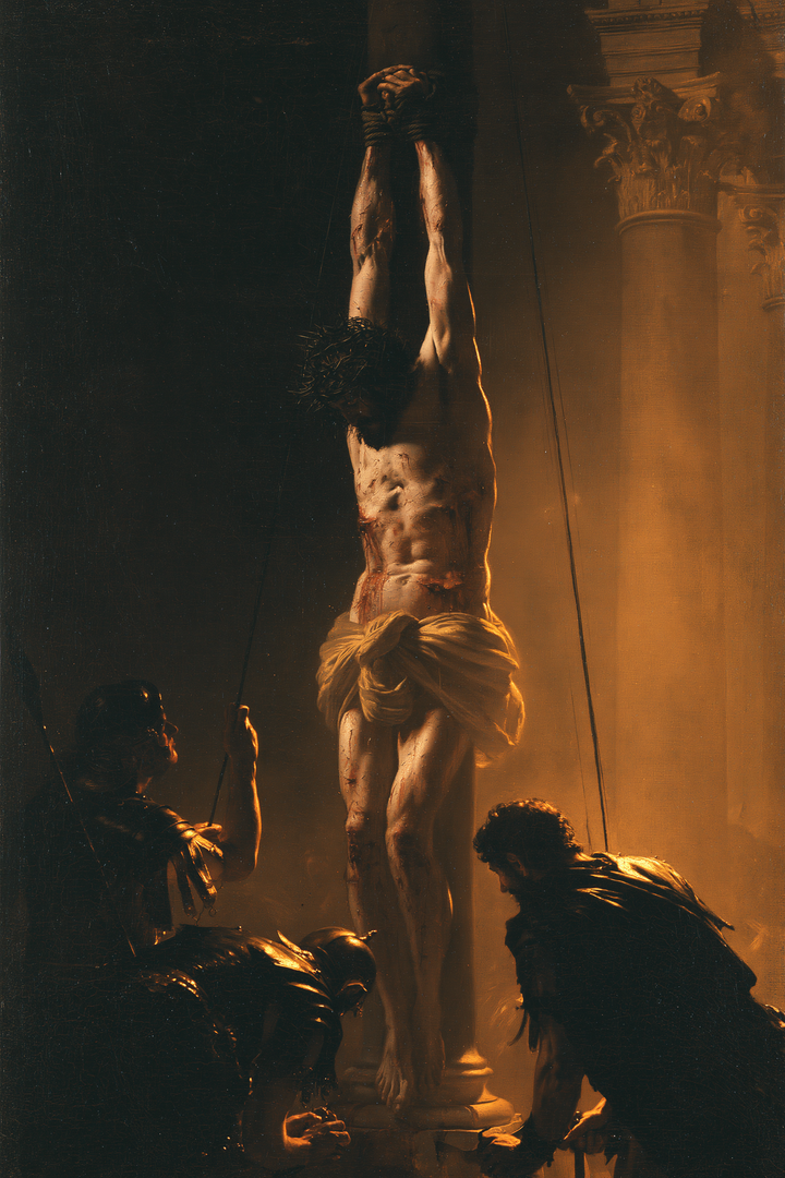 Die Geißelung Christi - Schwarz und Gold · Porträt n° 7