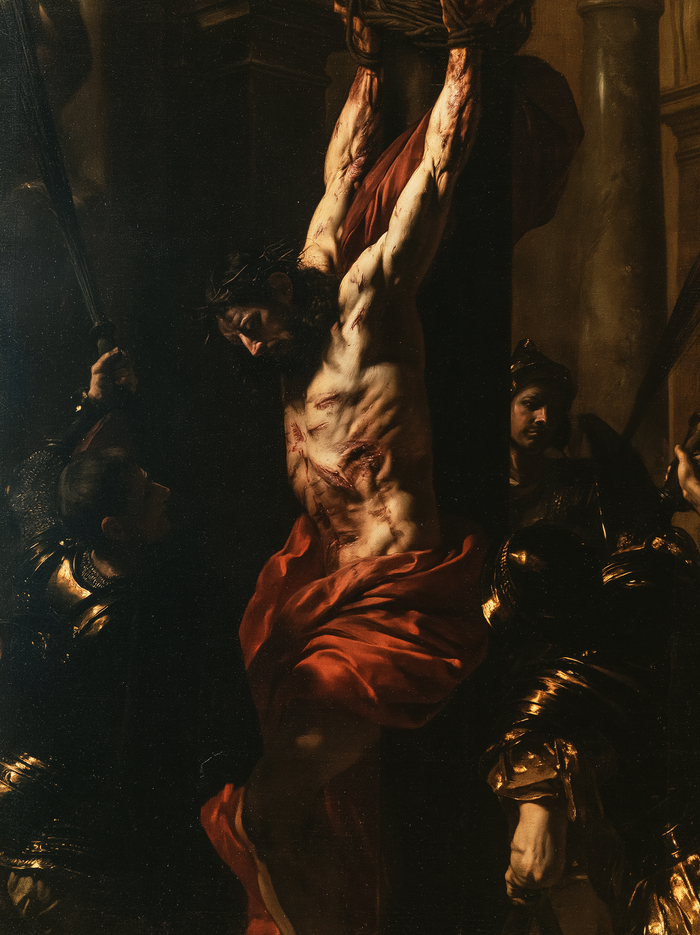 Die Geißelung Christi - Schwarz und Gold · Porträt n° 10