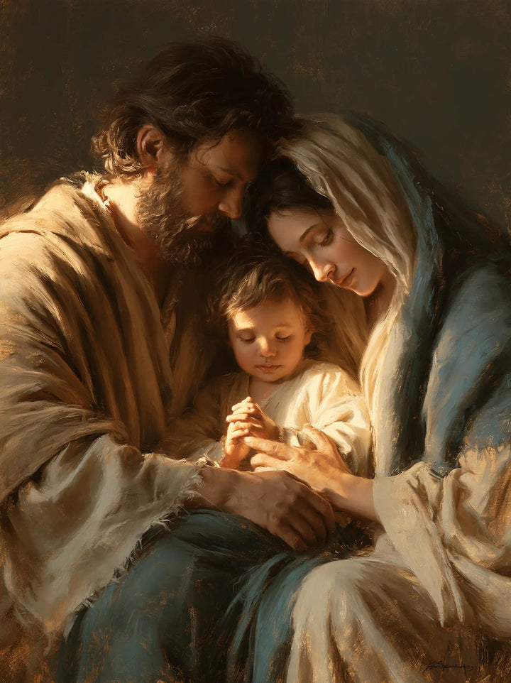 The Holy Family - Close Devotional Portrait · Portrait n° 2
