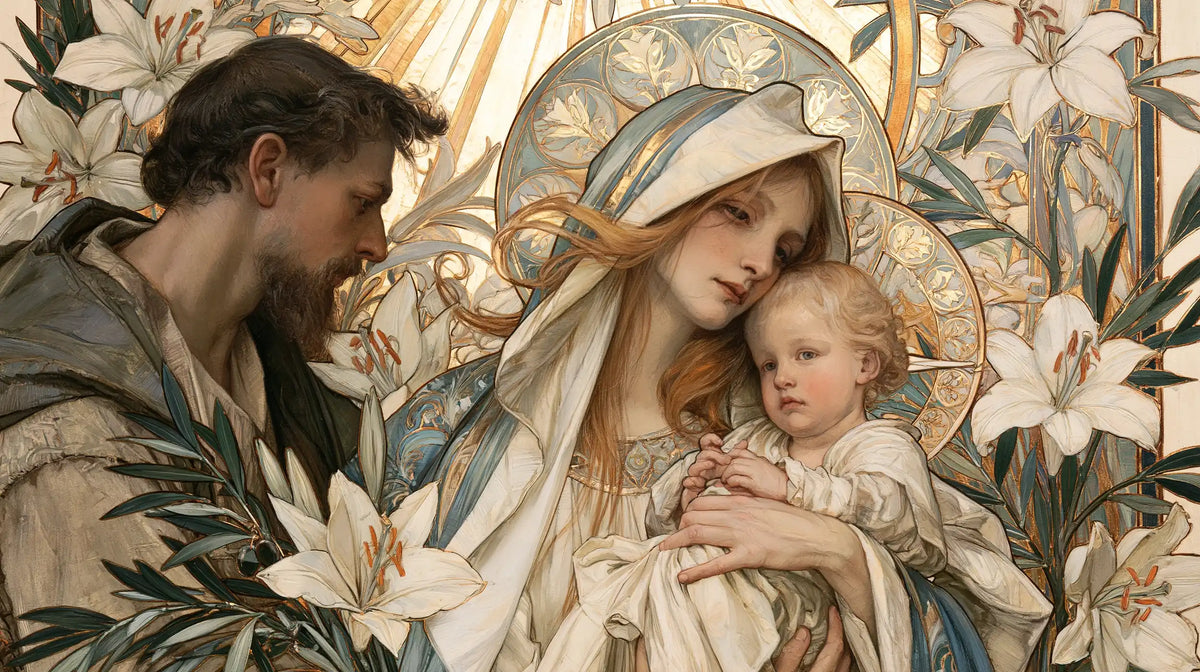 The Holy Family — The Child Among White Blossoms