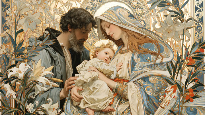 The Holy Family — Tenderness with Copper Hair