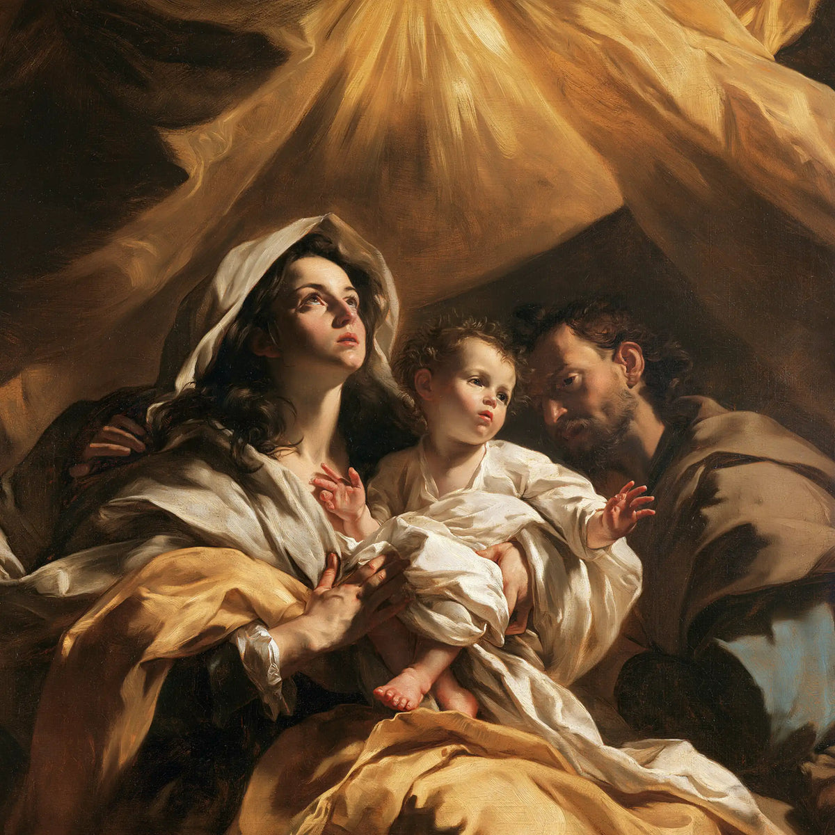 The Holy Family — The Family Beneath the Golden Canopy