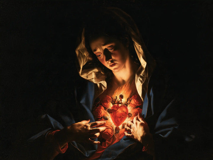 Immaculate Heart of Mary - Caravaggio Tenebrism · Landscape n° 8