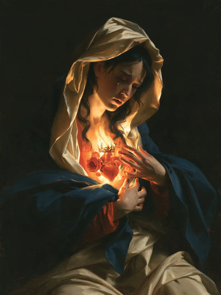 The Immaculate Heart of Mary — The Raised Hand and the Heart’s Light