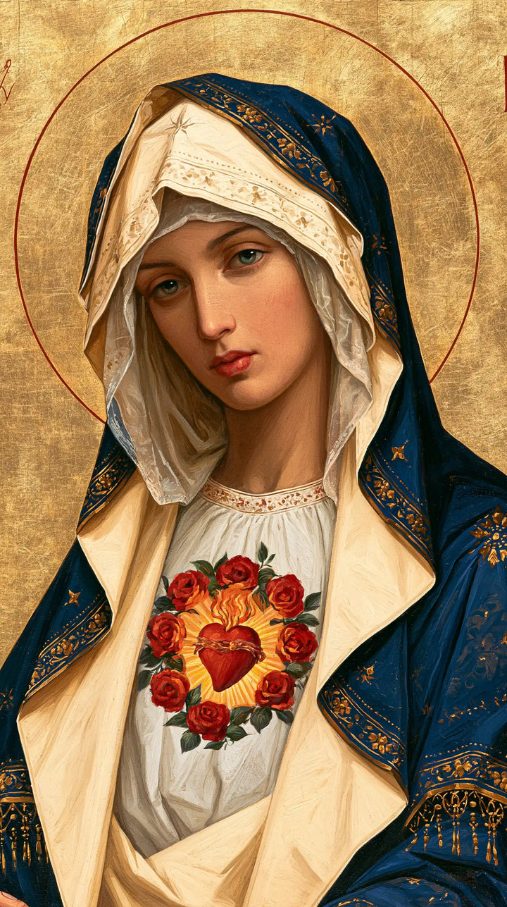Immaculate Heart of Mary - Contemporary Byzantine · Portrait n° 4