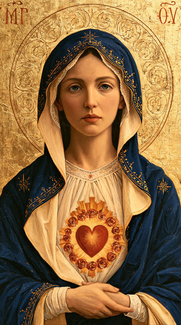 Immaculate Heart of Mary - Contemporary Byzantine · Portrait n° 6
