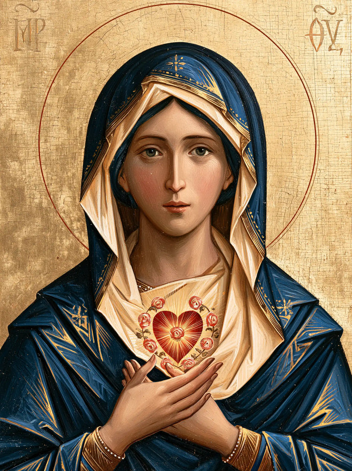 Immaculate Heart of Mary - Contemporary Byzantine · Portrait n° 14