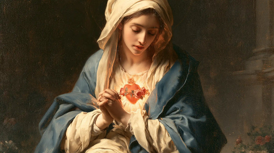 Immaculate Heart of Mary - Mary in Prayer with the Immaculate Heart · Landscape n° 13