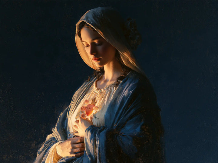 Immaculate Heart of Mary - Midnight Blue Chiaroscuro · Landscape n° 1