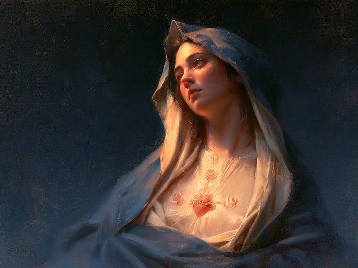 Immaculate Heart of Mary - Midnight Blue Chiaroscuro · Landscape n° 3