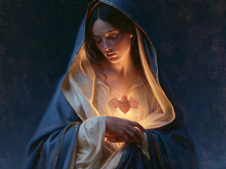 Immaculate Heart of Mary - Midnight Blue Chiaroscuro · Landscape n° 8