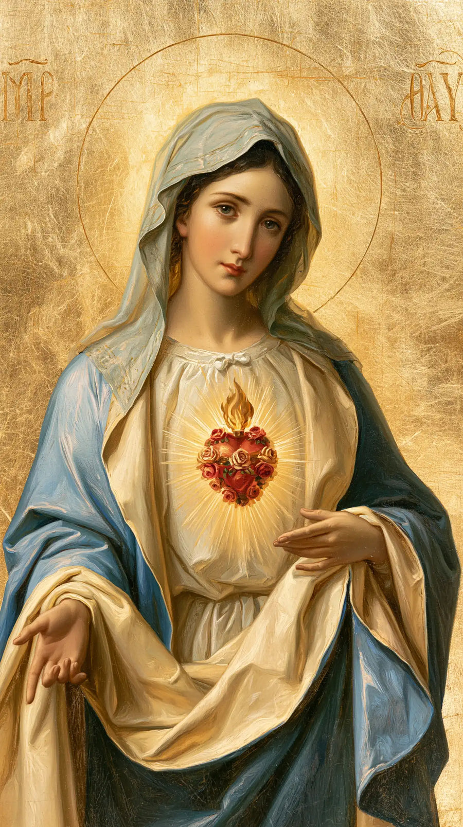 Immaculate Heart of Mary - Sacred Gold · Portrait n° 5