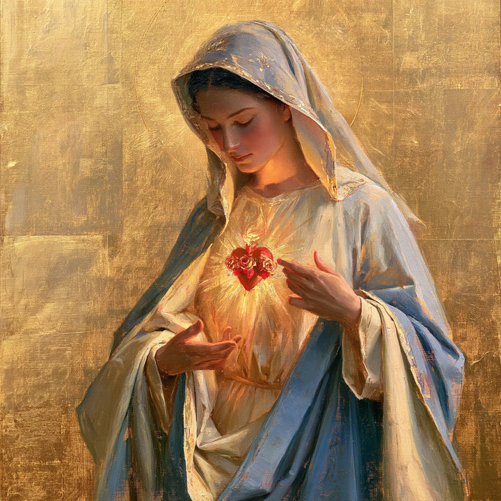 Immaculate Heart of Mary - Sacred Gold · Square n° 10