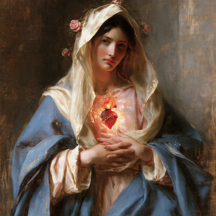 Immaculate Heart of Mary - Sacred Maternal Tenderness · Square n° 9
