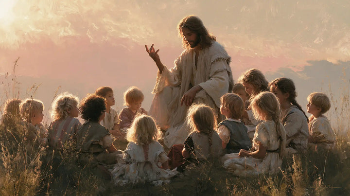 Jesus and the Children - Jesus and the Children at Dawn · Landscape n° 9