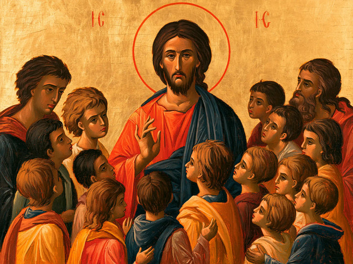 Jesus and the Children - Contemporary Byzantine · Landscape n° 7
