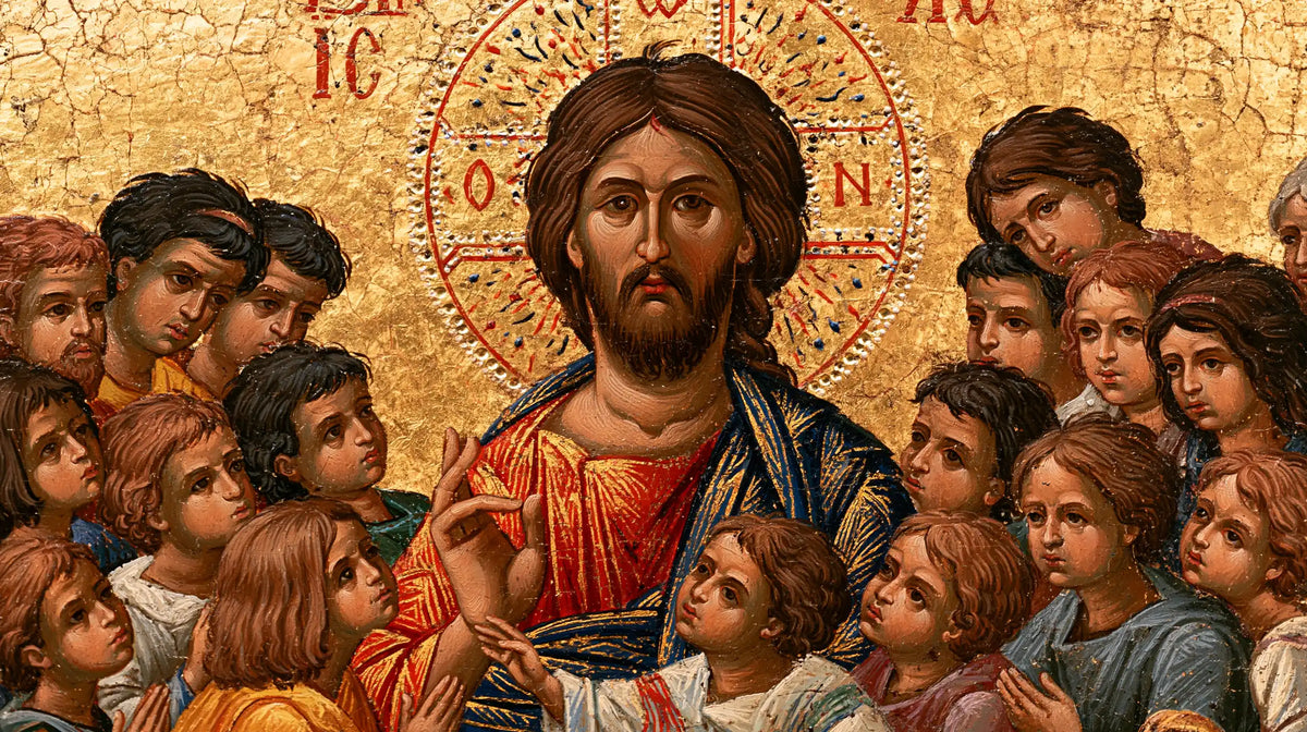 Jesus and the Children — The Ornate Halo above the Little Ones