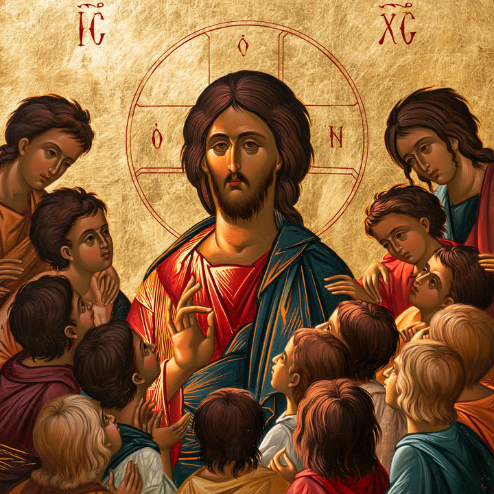 Jesus and the Children - Contemporary Byzantine · Square n° 8