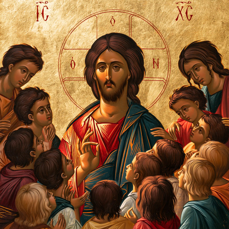Jesus and the Children - Contemporary Byzantine · Square n° 8
