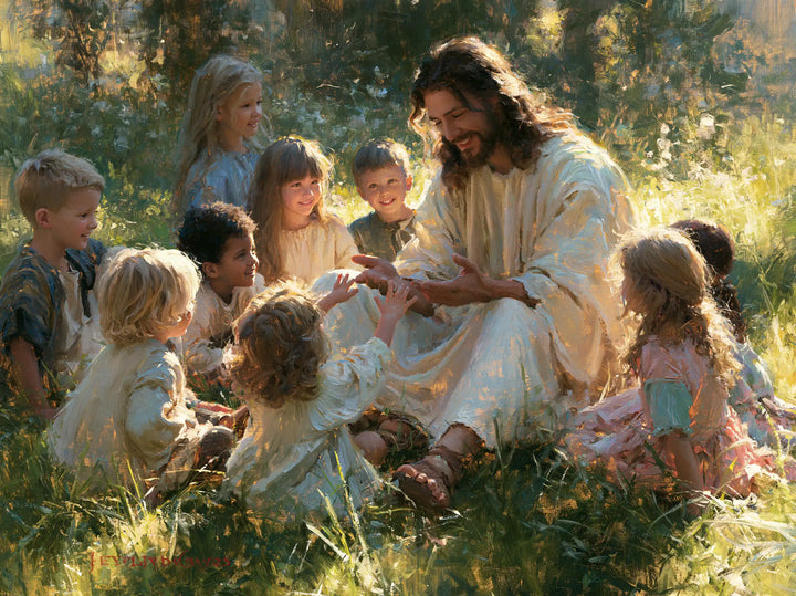 Jesus and the Children - Impressionist · Landscape n° 8