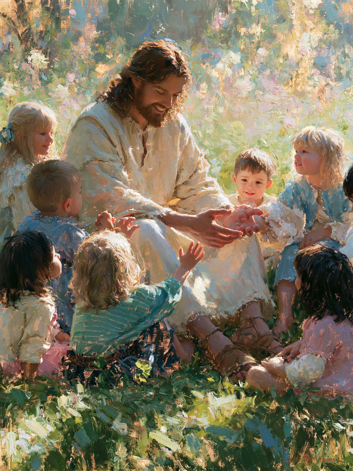 Jesus and the Children - Impressionist · Portrait n° 11