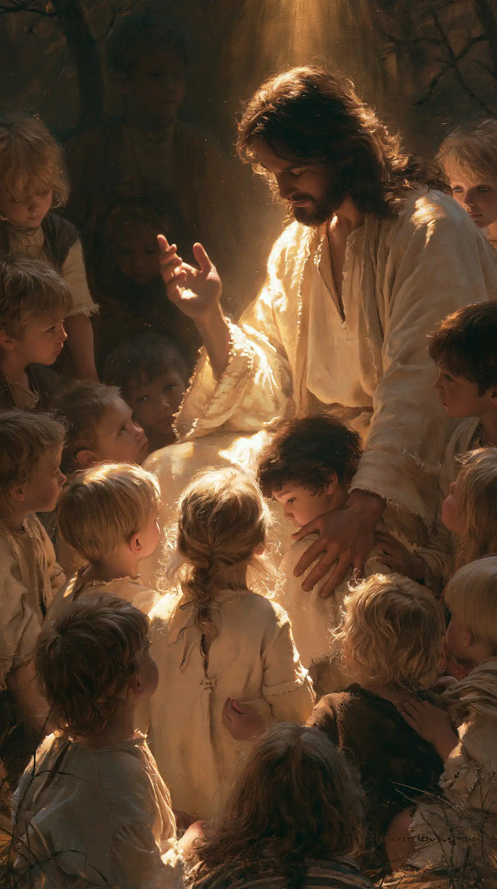 Jesus and the Children - Jesus as Divine Light · Portrait n° 2