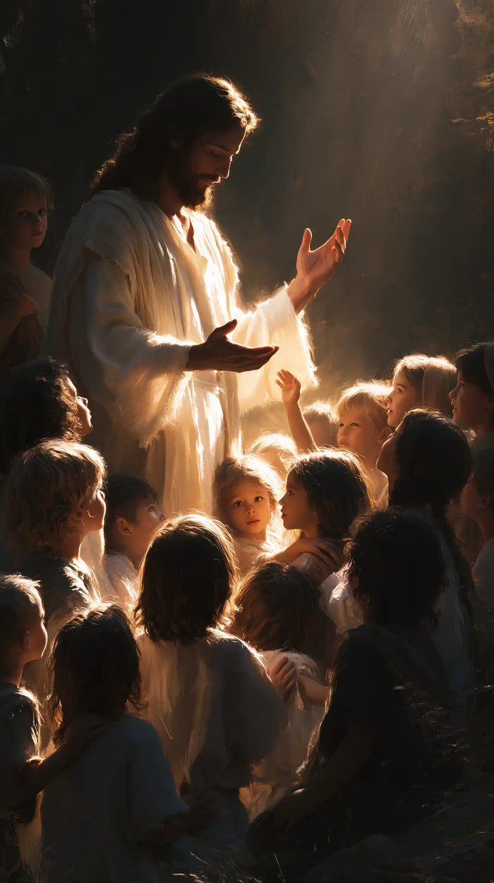 Jesus and the Children - Jesus as Divine Light · Portrait n° 6