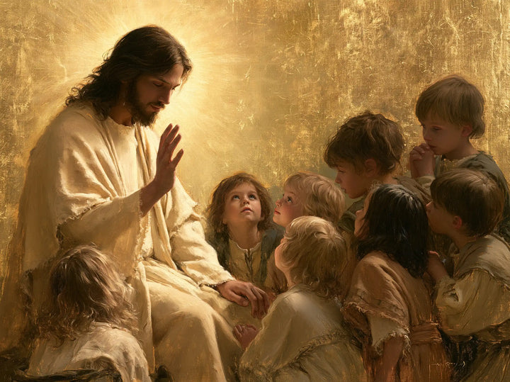 Jesus and the Children — The Little Face between the Hands