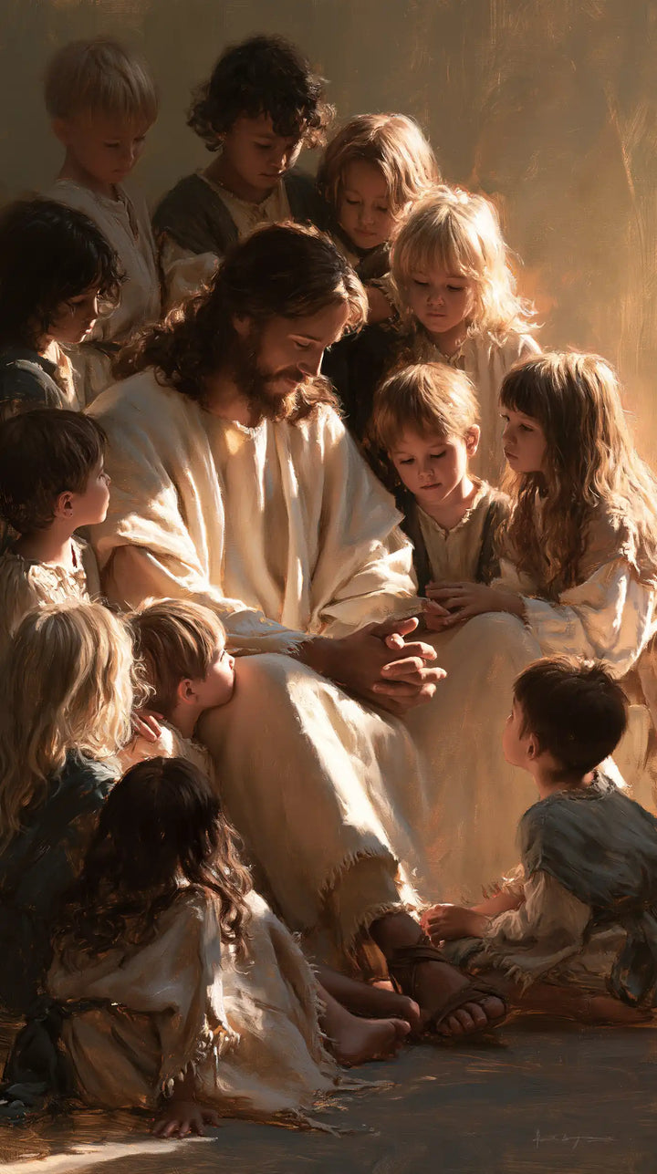 Jesus and the Children - Innocence as a Sacred Symbol · Portrait n° 8