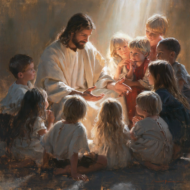 Jesus and the Children - Innocence as a Sacred Symbol · Square n° 1